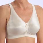Style: 2575  Superior fabrics makes this bra a great fit.  Cups are lightly fiberfilled for good shaping.  Each bra-cup has a cotton/spandex pocket to hold breast form, Sizes: 32-42AA,32-46A,B,C,D, 36-46E,   Colors: Ivory, White, Black, Baby Blue, Pink