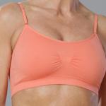 Style: 9012, This Seamless Bra – Scoopneck – is one of the most popular styles. Available in neutrals and fun colors. One size fits almost every body. Soft & Stretchy, it Comfortably fits sizes 32A to 36C.  Colors: Too many to list and prints